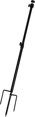 Trail Camera Mount,Height Adjustable (15.7"-28.3") & 360° Rotating Stake,Dual-Mode Base for Soft/Hard Ground Post,Game Cam Stand with 1/4"-20 Thread, Metal pole for Solar Panels,Hunting,Wildlife