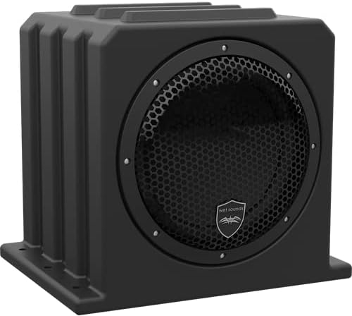 wet sounds Package - Black Stealth XT-12, 12 Speaker High Powered Sound Bar w/Remote and AS-10 10" 500 Watt Powered Stealth Subwoofer