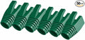 50 Pcs Cat7 Cat7A Cat8 Strain Relief Boot, RJ45 Plug Connector Cover Modular Network Plug Connector Cap Cable Connector Boots, Green