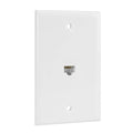 Ethernet Wall Plate, 1 Port Cat 6 RJ45 Keystone Female to Female Wall Plate Compatible with Cat7/6/6e/5/5e Ethernet Devices