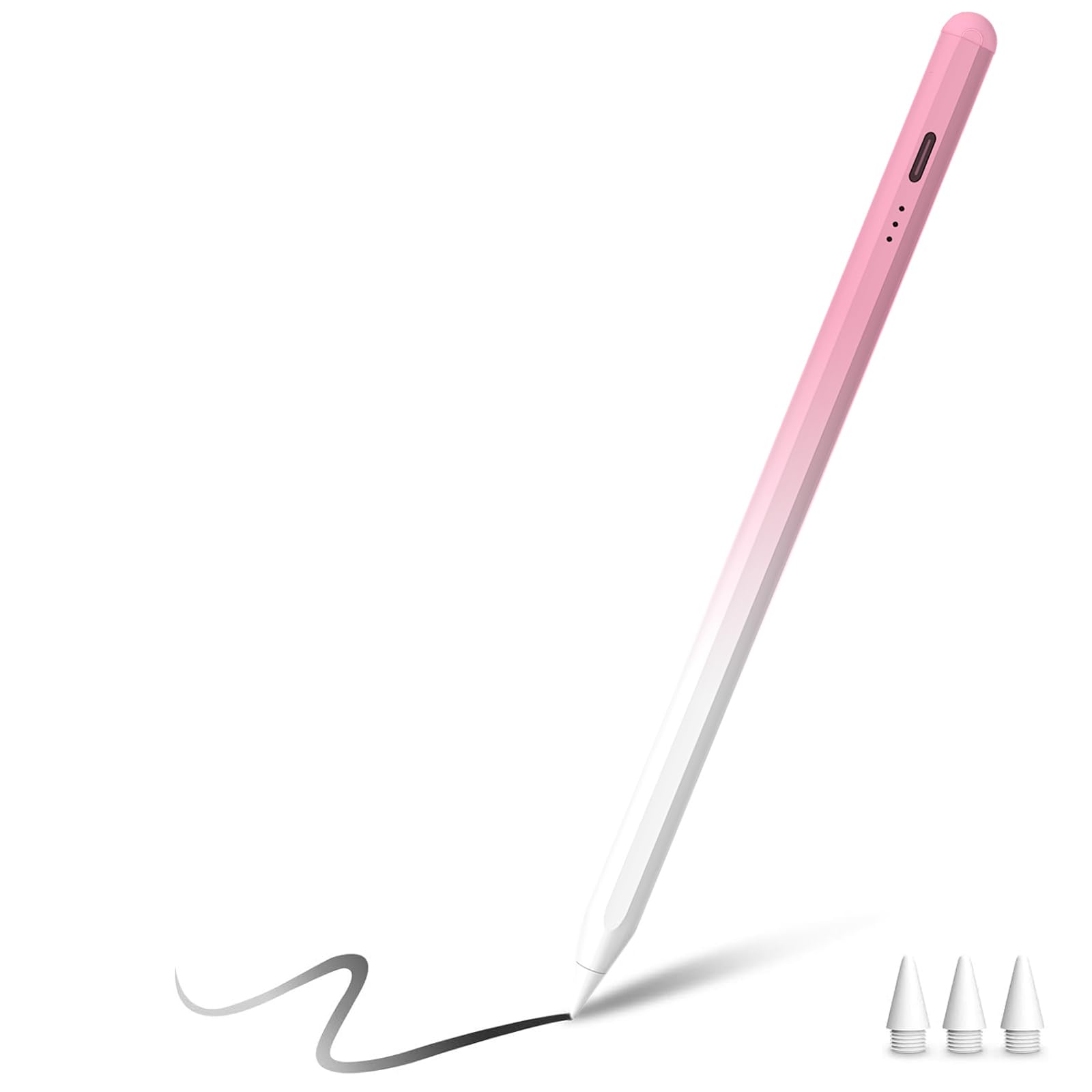 Stylus Pen for Apple iPad(2026-2018),Tilt Sensitivity Palm Rejection Fast Charge Stylus Pencil,Apple i Pad Pencil for iPad 11/10/9/8/7/6th,Pro 13/12.9/11(M5/M4),Air 13/11(M4/3/2),Mini 7/6/5th,Magnetic
