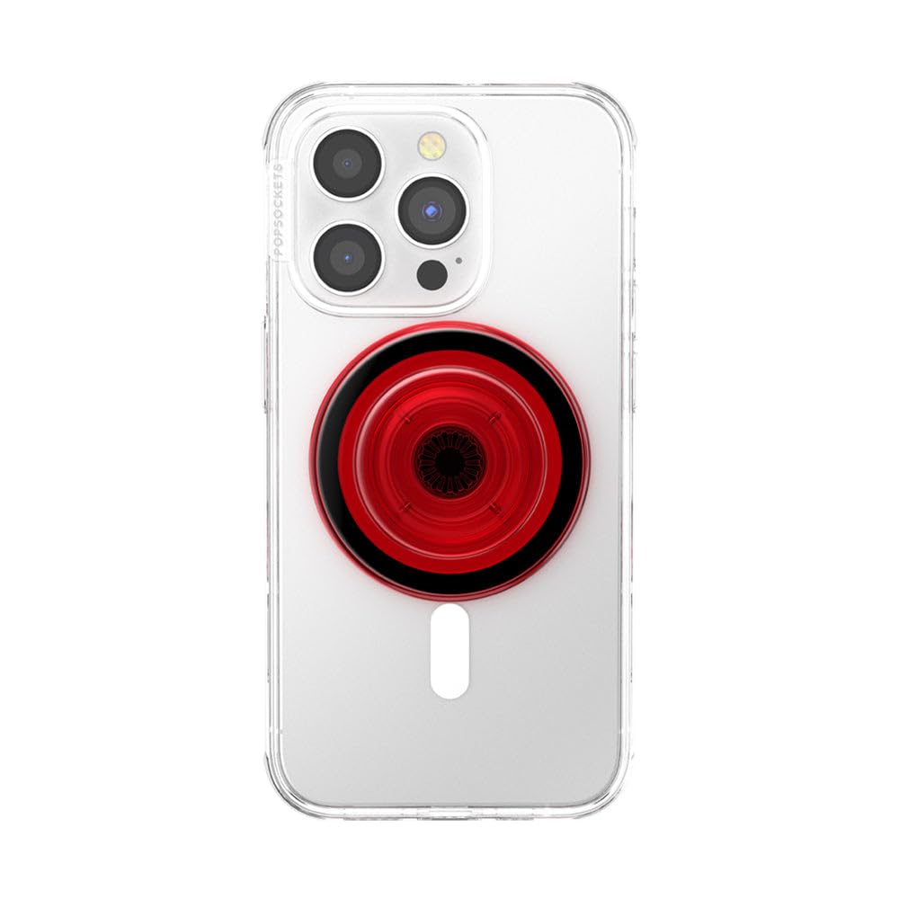 PopSockets Phone Grip for MagSafe, Magnetic Holder, Phone Stand, Red - Danger Red