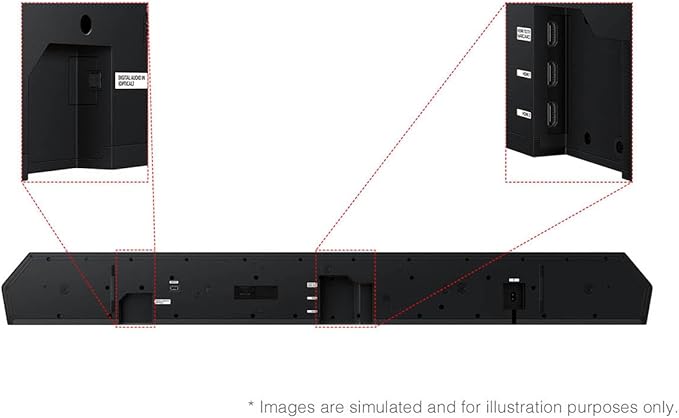 Samsung Q-Series Soundbar HW-Q900F 7.1.2 ch Subwoofer (2025 Model) Smart Integration, Wireless Dolby Atmos, Q-Symphony