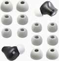 Silicone Ear Tips for Beats Studio Buds - Replacement Earbuds Cover, 6 Pairs, LMS Gray White