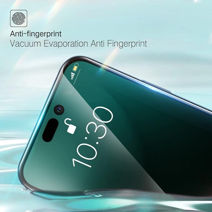 PERFECTSIGHT Sapphire Anti Blue Light Screen Protector Designed for iPhone 14 Pro Max - Medical-Grade Eye Protection - HD Clear Filter 6 Radiations Shatterproof Diamond Hard Tempered Glass (6.7 inch)