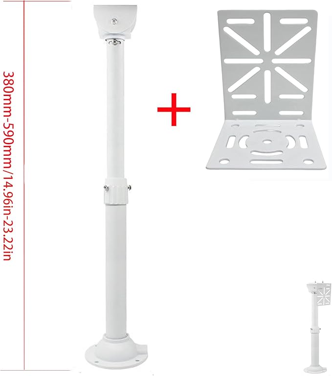 L-Shape Dome Camera Bracket, Wall Ceiling Mount for Security Dome Cameras, Wall Mount (L-DGNP+38-59)