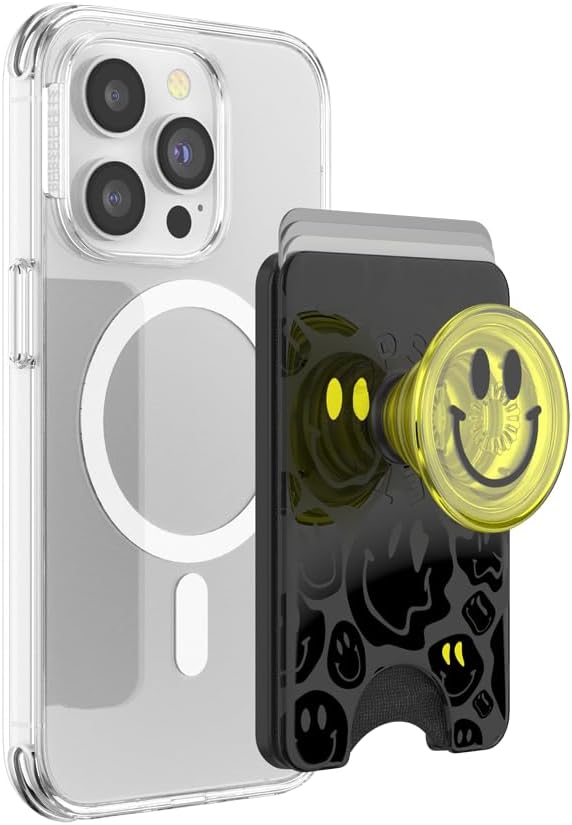 PopSockets Phone Wallet for MagSafe with Grip- All Smiles