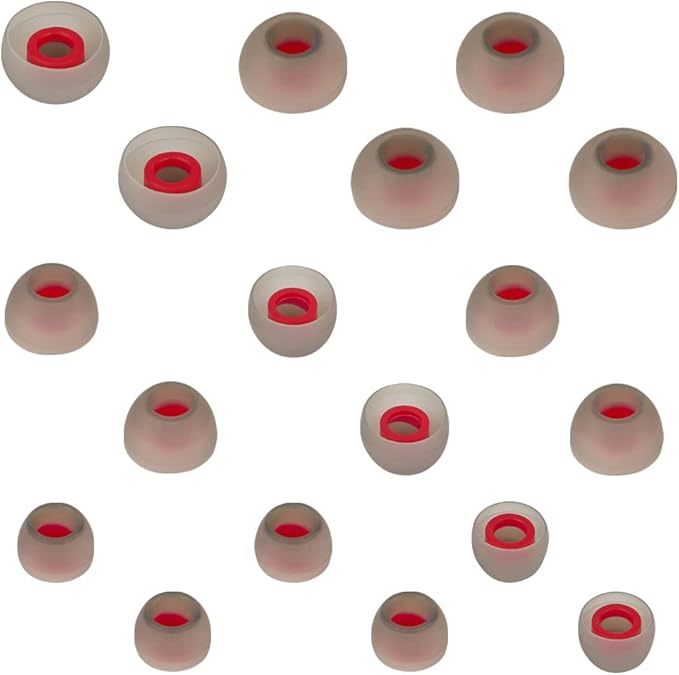 Silicone Earbud Covers - Replacement Ear Tips for In-Ear Headphones - S, M, L - 9 Pairs