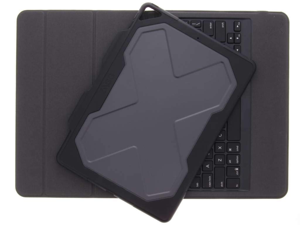 ZAGG Rugged Messenger for iPad Pro 10.5" & Pad Air 10.5" (Gen 3) - 7 Color Backlit Case and Bluetooth Keyboard - Black