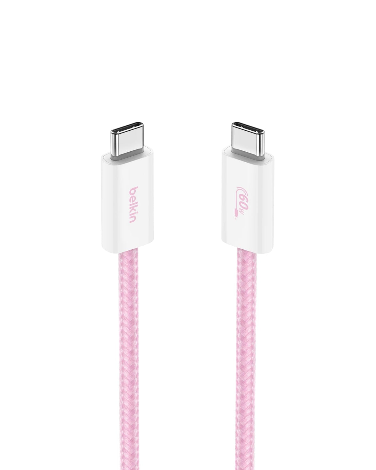 Belkin USB C to USB C 60W Braided Cable 2 Pack, 6.6ft iPhone Charger Cord