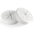 HYCC 2 Pack 2-3/8 Inch Flexible Desk Grommet,Organize Wires and Cables on Office Equipment, Computer Components, Entertainment Systems Effectively - Color: White