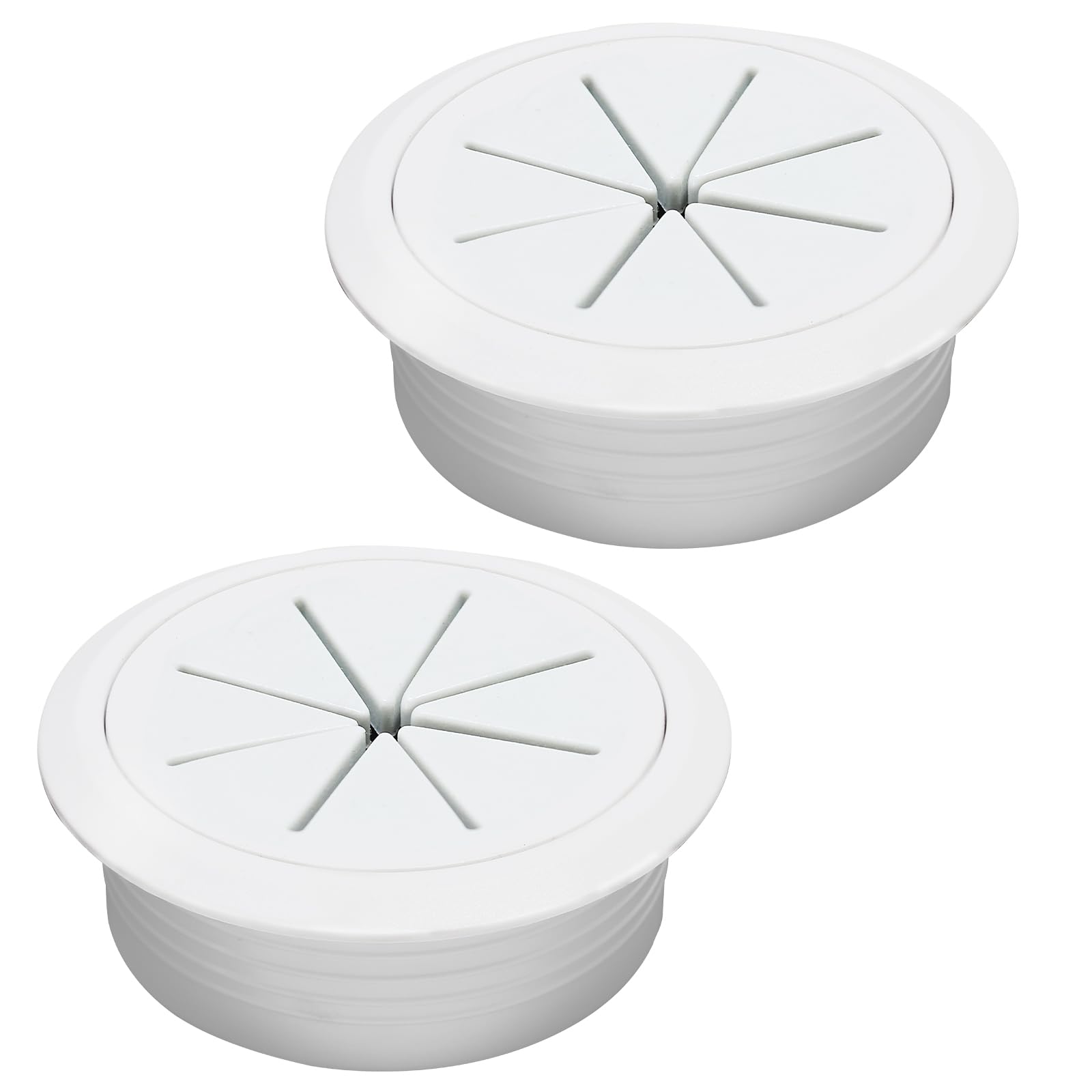 BOPOREAE 2 Pcs Desk Grommet 2" (50mm), Desk Hole Cover for Cables