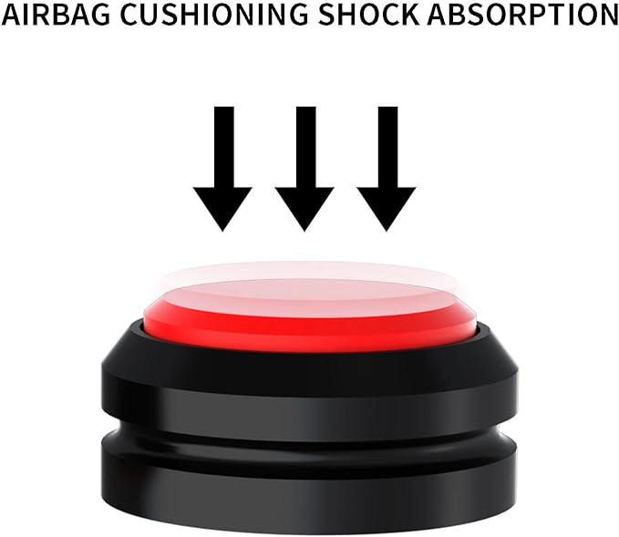 Preffair Audio Speaker Aluminum/Silicone Isolation Feet Turntable Damper Vibration Stopper Stand Absorption Shock Pad for Amplifier Preamp DAC Devices 4Pcs (Red, 1.73"x1.18")