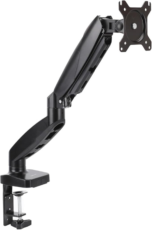 Adjustable Single Monitor Arm Desk Mount, Holds up to 32" (38” Ultrawide) and 22 lbs, Adjustable Tension, VESA 75x75/100x100, Black