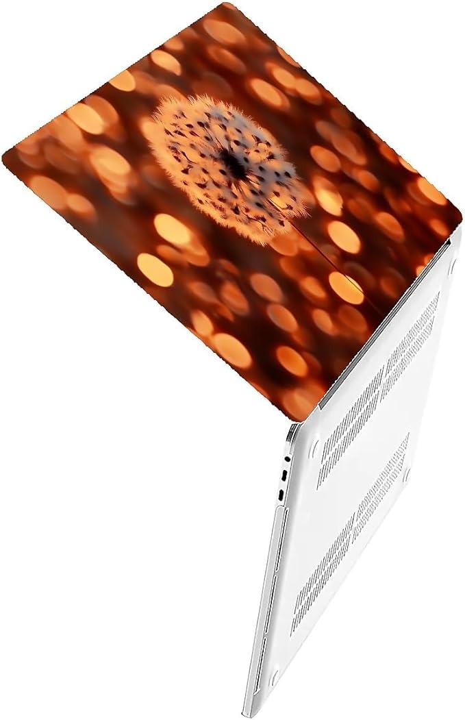 Compatible with MacBook Air 13.3 13.6 Inch Case 2022 2021 2020 2019 Plastic Hard Shell Case Cover,13.6 Air (A2681) M2 2022, Dandelion