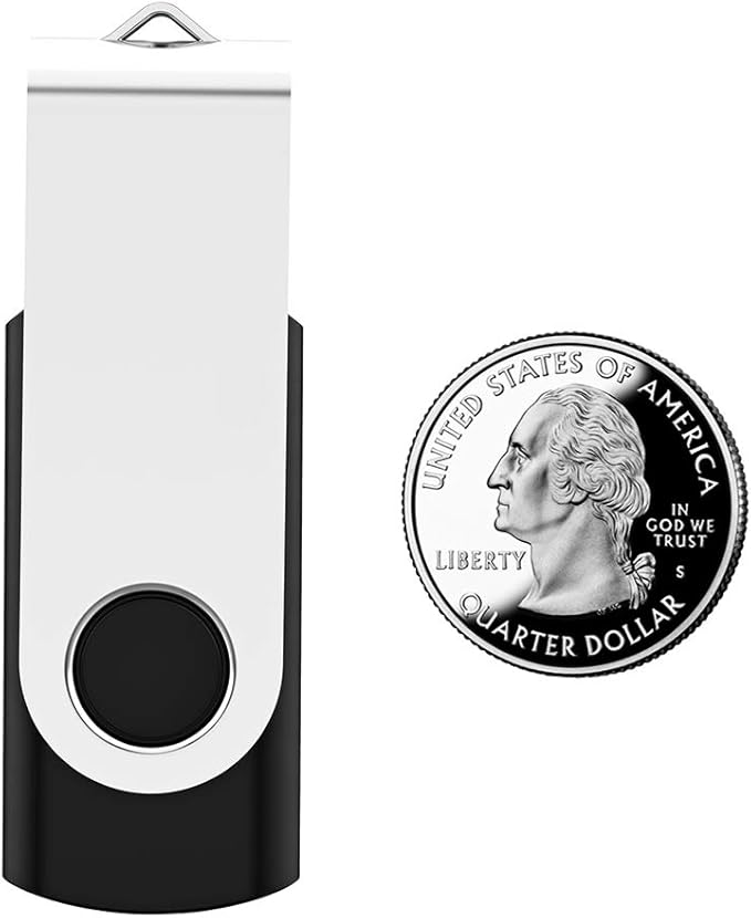 USB Flash Drive 1GB 50 Pack, Bulk USB 2.0 Flash Drives Thumb Drive Swivel Memory Stick Jump Drive Pen Drive,1 gig 50 Pieces