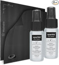 Sparkle Anti-Reflective Lens Cleaner Spray kit | (2) 1oz Glasses Cleaner Spray + (2) Microfiber Cloth for Eyeglasses, Sunglasses, Lenses, Screens and Camera Cleaning Kit (4 Piece Set)