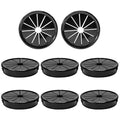 8PCS Cable Grommets, 2-3/16"(55mm) Desk Hole Cover Petal Shaped Buckle Type Nylon Snap Bushing Grommet, Wire Hole Cover Insert for Cables and Cords Management and Protection of Cabinet, Black