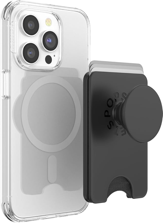 PopSockets Phone Wallet for MagSafe with Grip- Latte