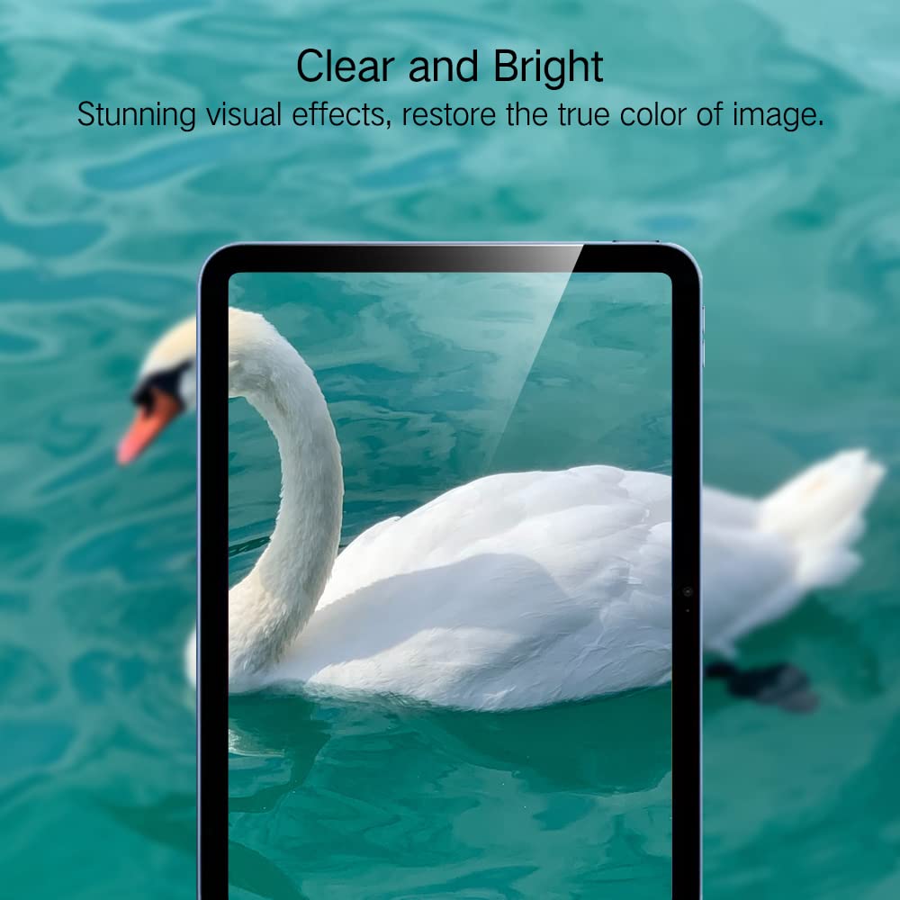 PERFECTSIGHT Anti Blue Light Screen Protector Compatible with iPad Pro 12.9 Inch (2022/2021/2020/2018 Model), Blue Light Filter Anti Fingerprint Tempered Glass [1 Pack]