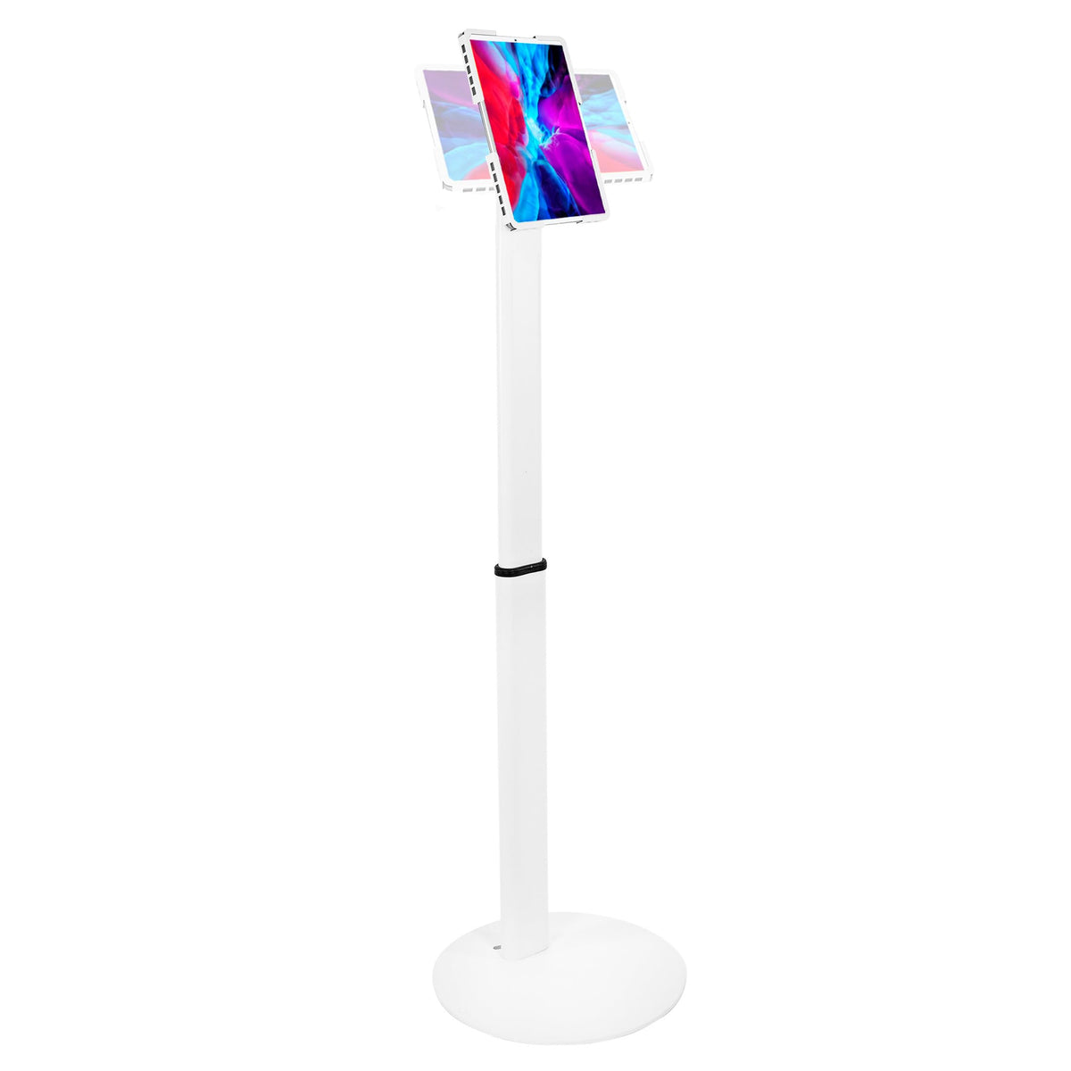 Mount-It! Anti-Theft Universal Tablet Floor Kiosk, Height Adjustable, Black
