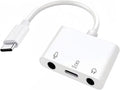 USB-C to Microphone & 3.5mm Audio Adapter with PD Fast Charging for Live-Streaming, 3-in-1 Aux to USB C Audio & MIC Splitter Compatible with iPhone 15/16, iPad Pro, Galaxy S25Ultra, and More
