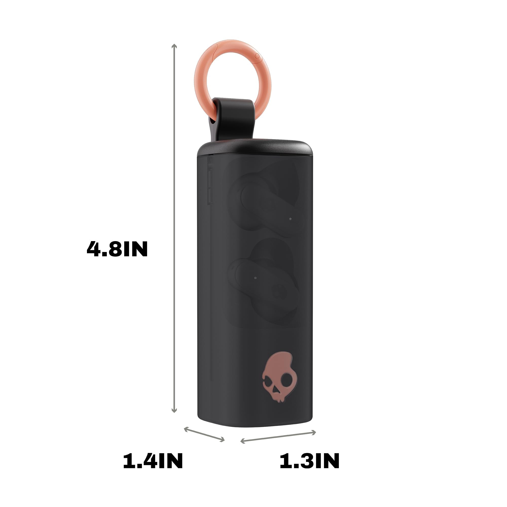 Skullcandy Dime Evo Wireless Earbuds with Clip-Anywhere Case - True Black