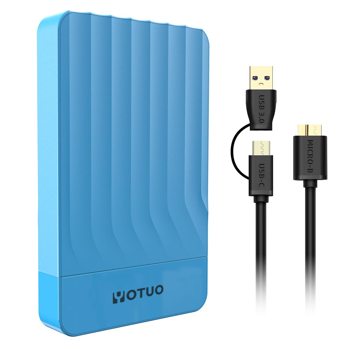 YOTUO 750GB External Hard Drive, Portable Storage Expansion HDD, USB 3.0 & USB-C for PC, Mac, Desktop, Laptop, Smartphone, PS4, Xbox One, Xbox 360, Office & Game
