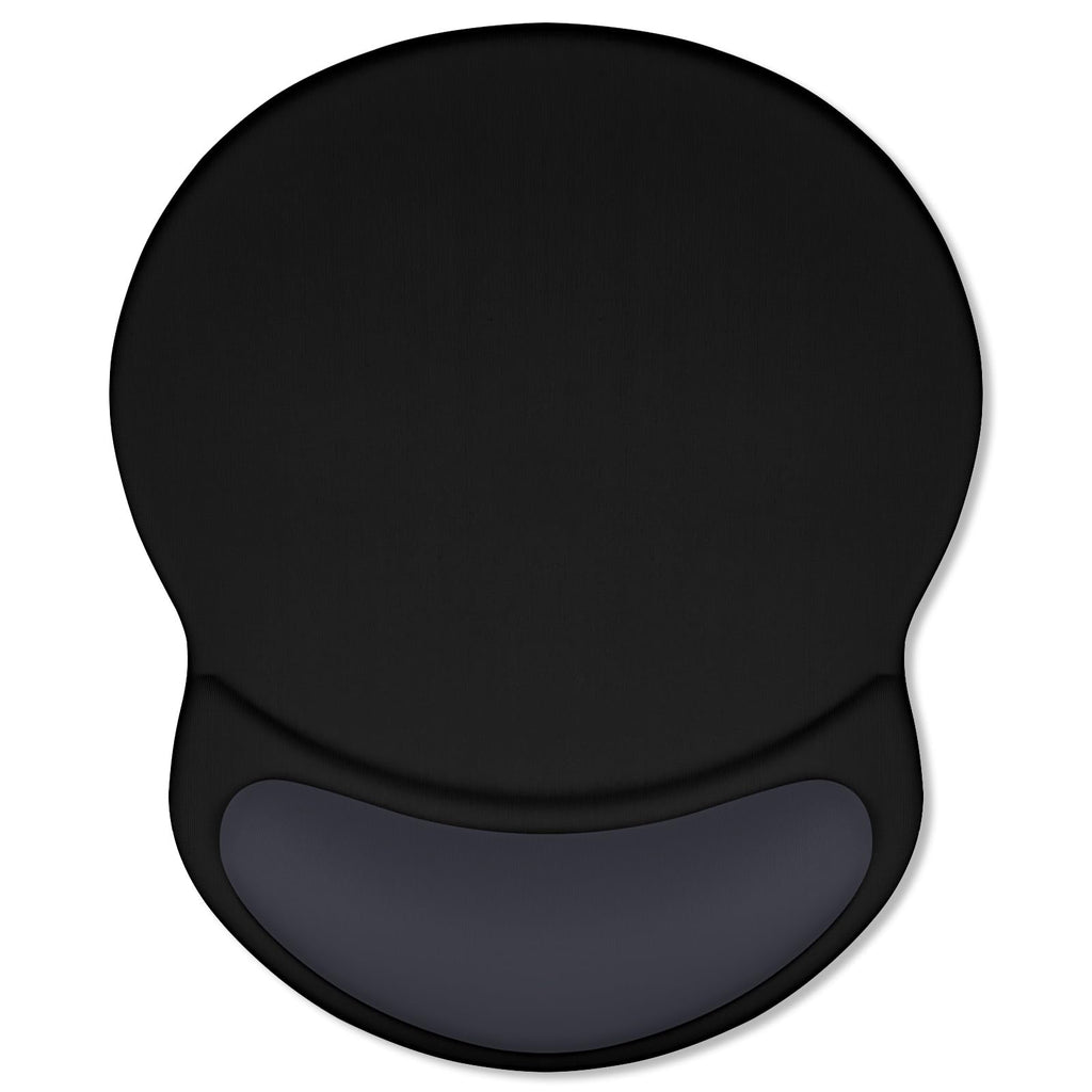 ITNRSIIET Ergonomic Mouse Pad with Comfort Gel Wrist Rest, Non-Slip PU Base, Smooth Textured Surface, Reduces Hand Fatigue & Wrist Pain, 8.7 x 7.2 Inch for Office Gaming Home, Black Gray Gradient