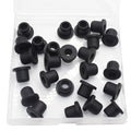 25 Pcs 3/8" Drill Hole, 1/4" ID Silicone Rubber Grommets for Wiring, Top Hat Grommets for Tubes Cables, Waterproof L-Shape O-Ring Seal Hose Gasket in Hydroponic Irrigation Systems