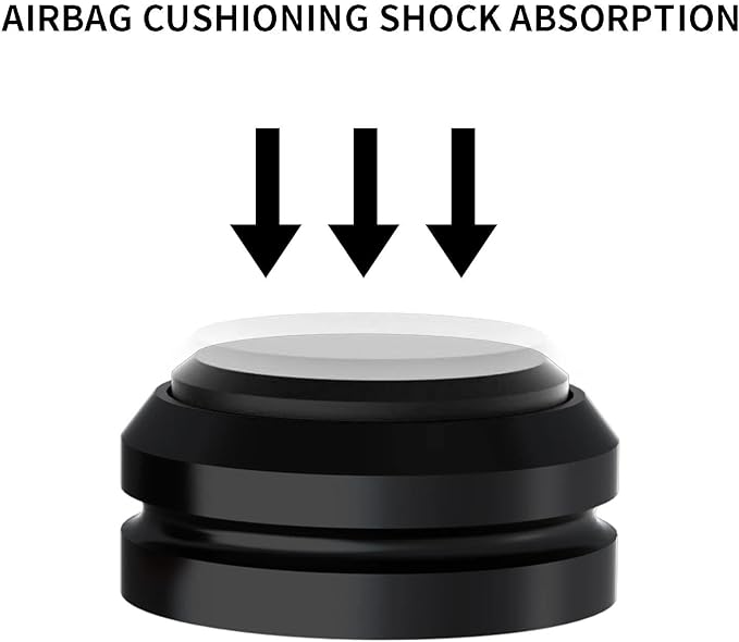 Preffair Audio Speaker Aluminum/Silicone Isolation Feet Turntable Damper Vibration Stopper Stand Absorption Shock Pad for Amplifier Preamp DAC Devices 4Pcs (Black, 1.73"x1.18")