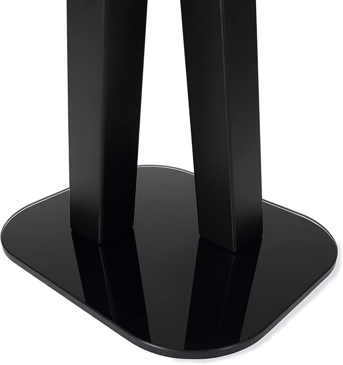 EXIMUS One Pair Fixed Height Universal Speaker Floor Stands - Black - 600 Series