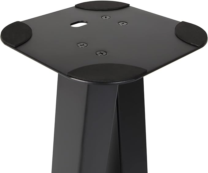 EXIMUS One Pair Fixed Height Universal Speaker Floor Stands - Black - 600 Series