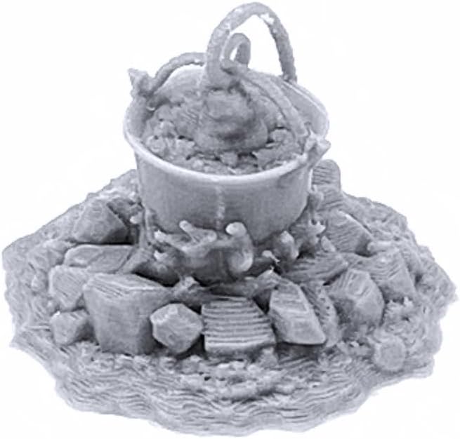 EnderToys Traveler's Camp I by Printable Scenery, 3D Printed Tabletop RPG Scenery and Wargame Terrain 28mm Miniatures