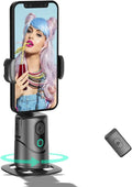 Auto Face Tracking Phone Holder,No App Required,360° Rotation Phone Camera Stand with Remote and Gesture Control, Smart Shooting Tripod for Vlog/TIK Tok Live Streaming YouTube Video Recording