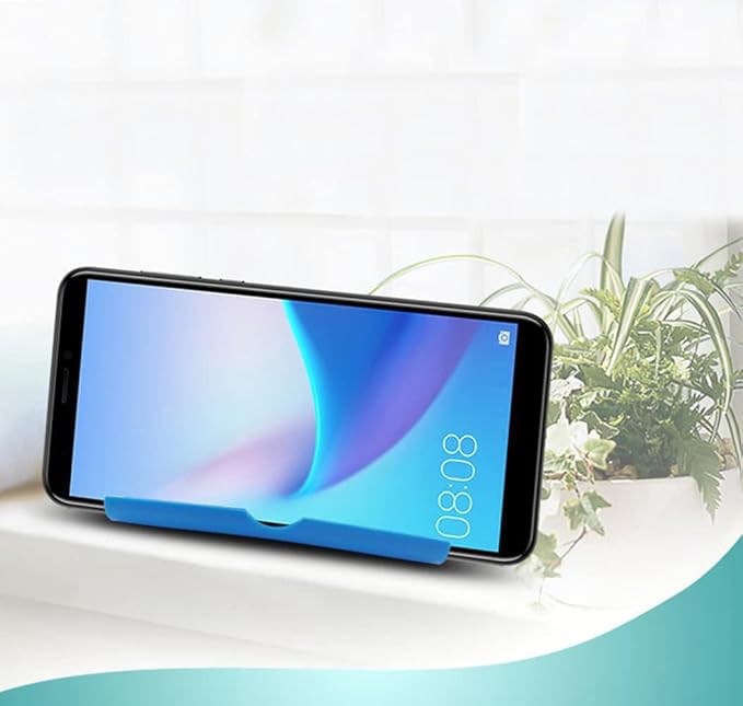 Adjustable Foldable Cell Phone Stand for Desk, Compatible with Most Devices, 1.5 Ounces, Blue