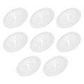 PATIKIL Desk Grommet 1-9/16", 8 Pcs Round Cable Grommet Cord Hole Cover with Adhesive Tape Flexible Table Wire Organizer for Office Home Table Countertop, White