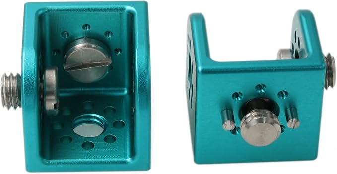 Block 3/8" Thread Bracket Lock Mounting Adapter for ARRI Sony RED Camera Lens Motor Teradek Wireless Blue