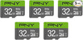 PNY Elite™ Dash Camera Class 10 U1 V10 microSDHC Flash Memory Card - up to 100MB/s Read Speed, Full HD Photo & Video, Ideal for Dash Cams, Compatible with DSLR Cameras, HD Video Cameras, 5-Pack