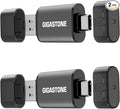 GIGASTONE 32GB Dual Flash Drive (2 Pack) Z40 USB 3.2 Gen 1, 2-in-1 Type-A & Type-C, 100MB/s Ultra Fast, Head Cap Design, Plug & Play for Smartphone/PC/Mac/TV/Car Audio, USB 2.0/3.0/3.1 Compatible