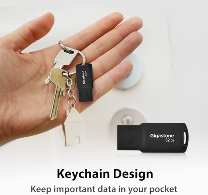 GIGASTONE V70 32GB 2-Pack USB 2.0 Flash Drive Thumb Drive Memory Stick Pen Drive Capless Design Pen Drive