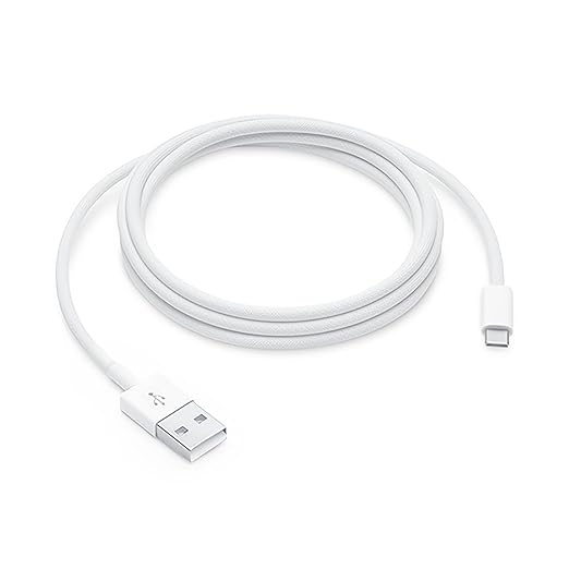 Woven iPhone 16 Pro Max Charger Cable, [MFi Certified] USB A to USB C Cord Fast Charging for Apple iPhone 15 Pro Max/16 Plus/iPhone 16Pro, iPad Air 5, USB to Type C Carplay Charge Wire (6.6ft, White)