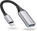 IVSHOWCO Lightning to USB Adapter [Apple MFi Certified], USB Camera Adapter for iPhone, iOS OTG Cable Adapter, Supports Flash Drive, Card Reader, Mouse, Keyboard