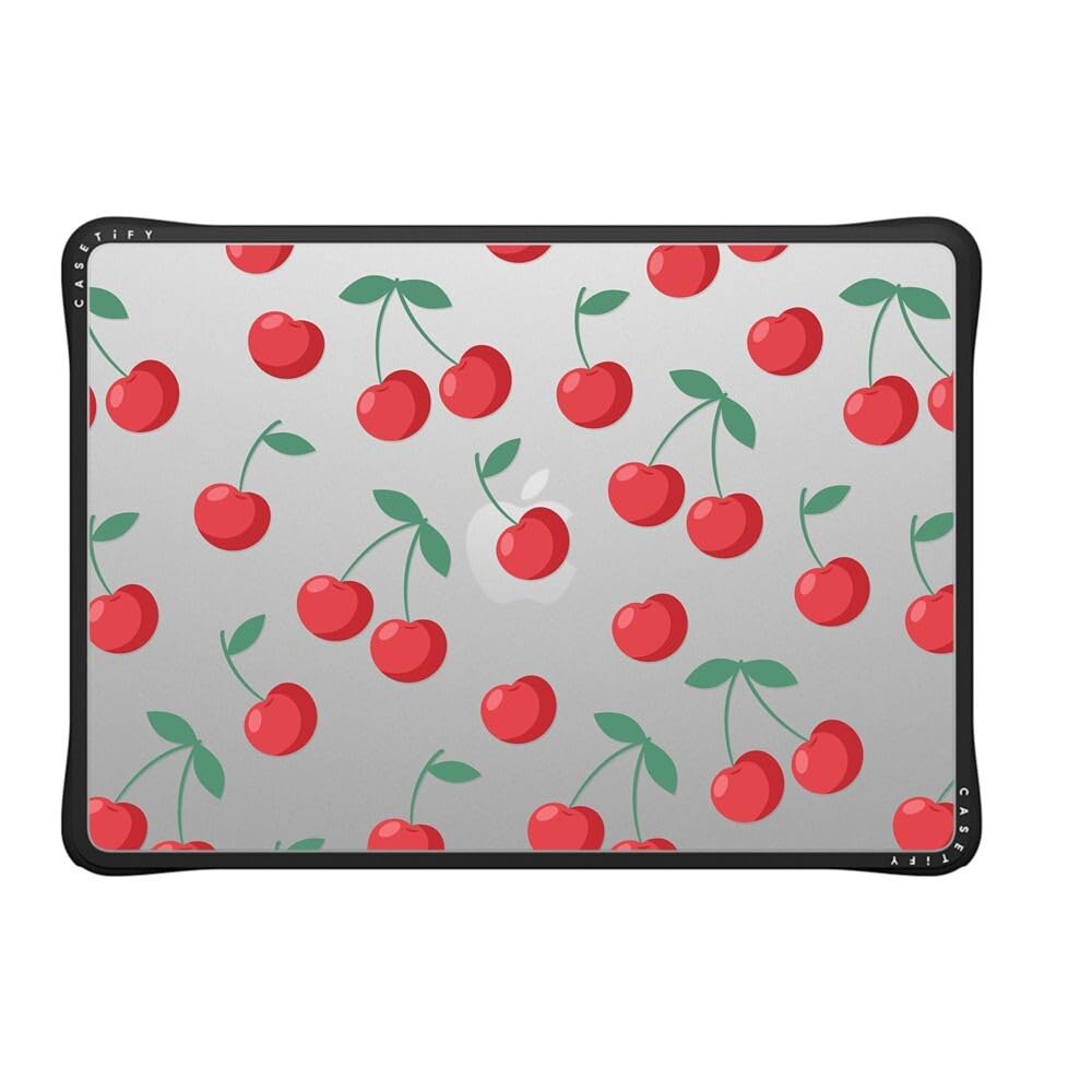 CASETiFY Impact MacBook Air 13.6" (M2-M5) Case [Cushioned Impact Corners/Scratch-Resistant/Anti-Slip Grip] - Clear Black