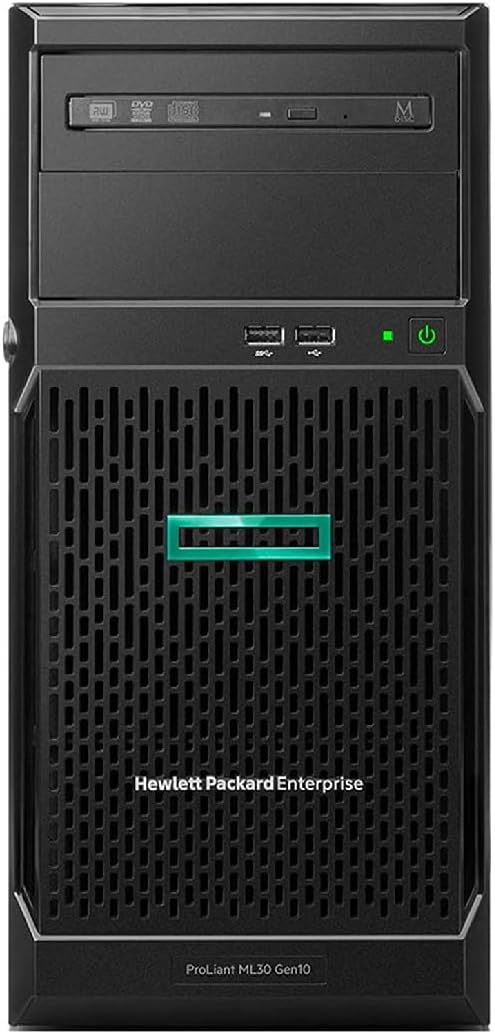Hewlett Packard Enterprise HPE ProLiant ML30 Gen10 Plus Tower Server, Xeon E-2314 4-Core 2.8GHz, 128GB DDR4 Memory, 32TB HDD Storage, RAID, iLO, Server 2022 Standard