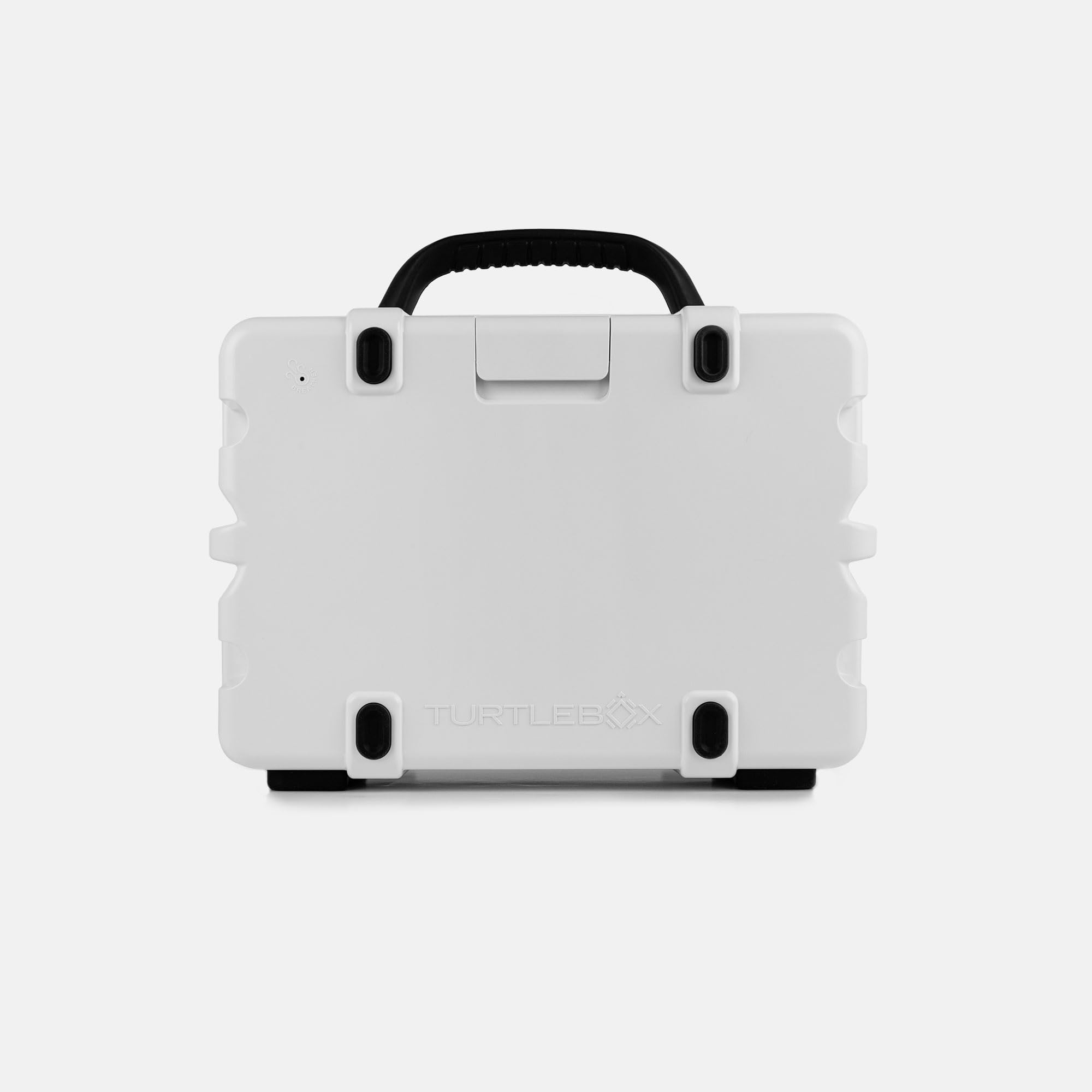Turtlebox Original Gen 3 Outdoor Bluetooth Speaker, White/Blaze Orange
