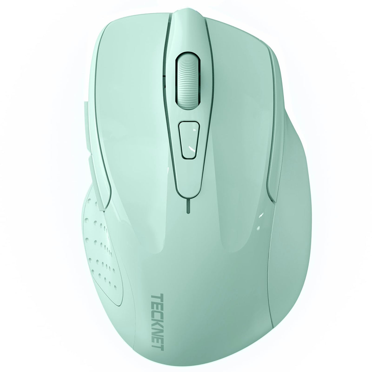 TECKNET Wireless Mouse, BT 5.0/2.4G, Silent 4800 DPI 6 Buttons, Purple