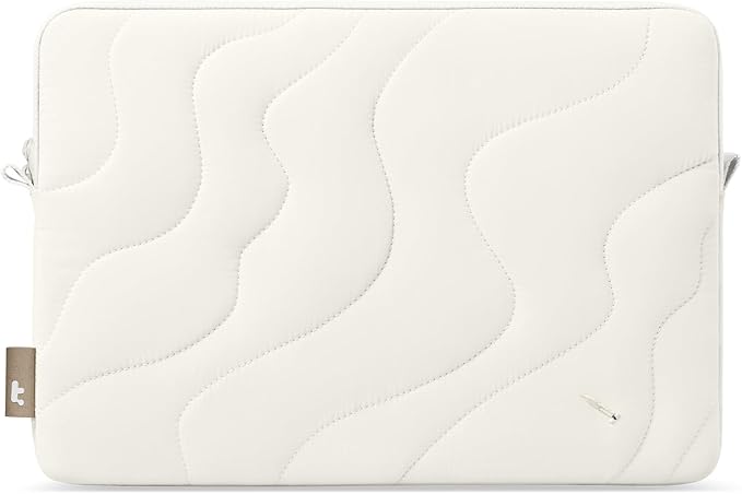 tomtoc 360 Protective Puffy Laptop Sleeve for 13-inch MacBook Air M4(2025)/M3/M2/M1 A3240 A3113, MacBook Pro M2/M1, iPad Air (M3/M2)/Pro M4, Quilted Soft Puffer Bag for 13-inch Surface Pro Copilot+PC