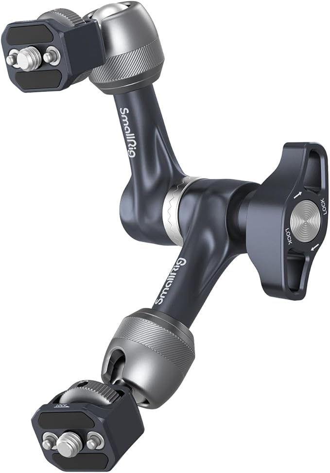 SMALLRIG 7" Rosette Magic Arm, Camera Monitor Mount, Articulating Arm with 1/4"-20 Screws and Anti-Twist Pins, Max Load Capacity 3.5kg Friction Arm, for Cameras, Monitors, LED Lights and Phones