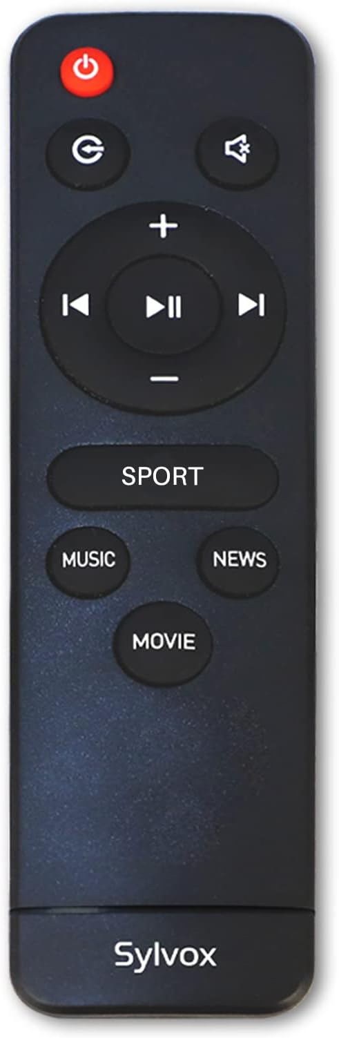 SYLVOX Elf S2 Soundbar, Bluetooth Sound bar for TV IP65 Waterproof, 60W TV Speaker with 3D Surround Sound, Movie/News/Music Mode, Wireless Connection, HDMI ARC, Music Streaming, Wall Mountable